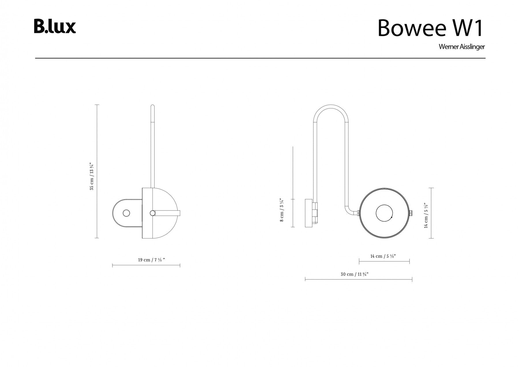 BOWEE W1 - Wandleuchte