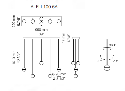 ALFI L100 - Pendant Light - Luminesy