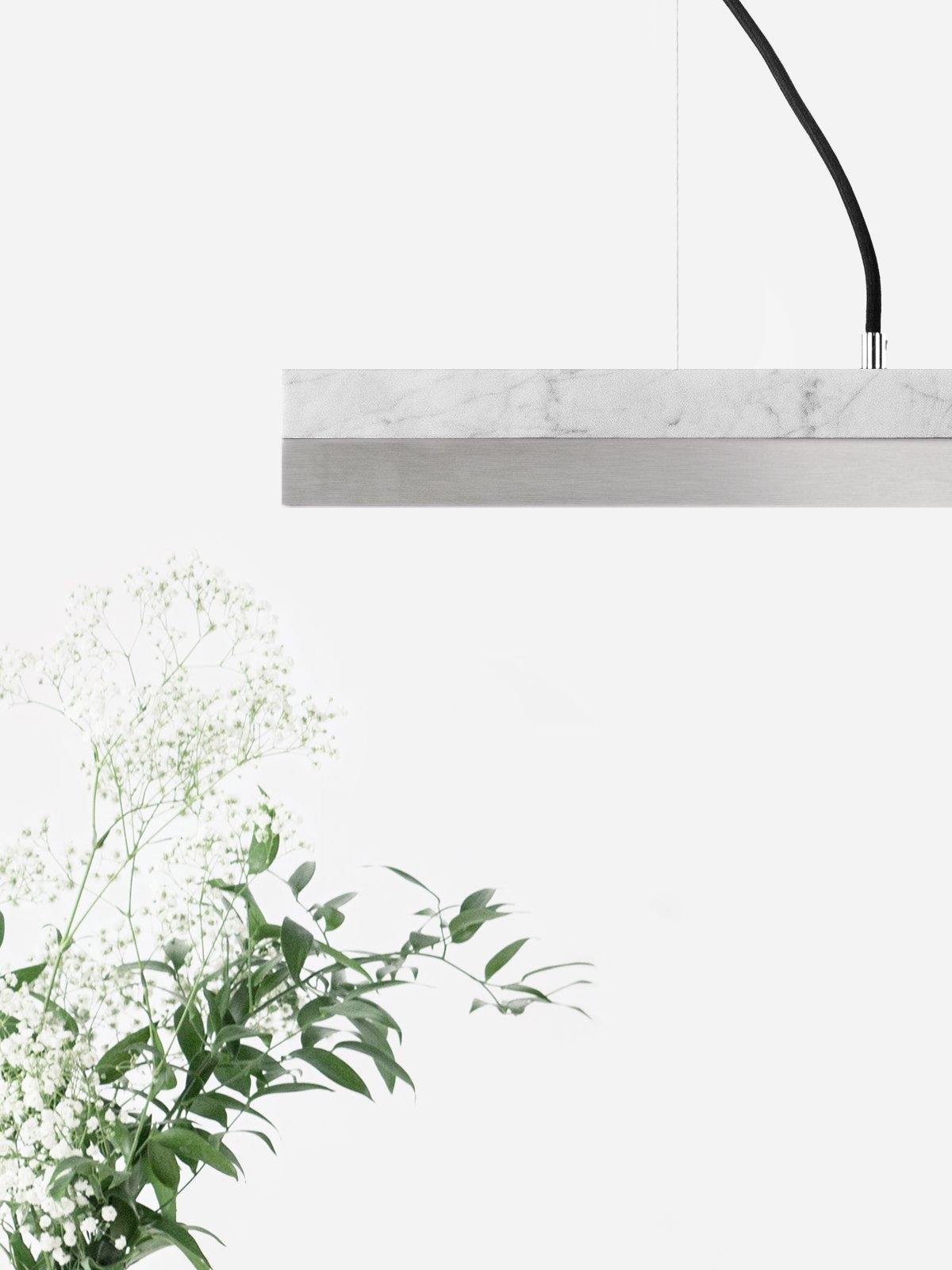 MARBLE & STAINLESS STEEL - Pendant Light - Luminesy