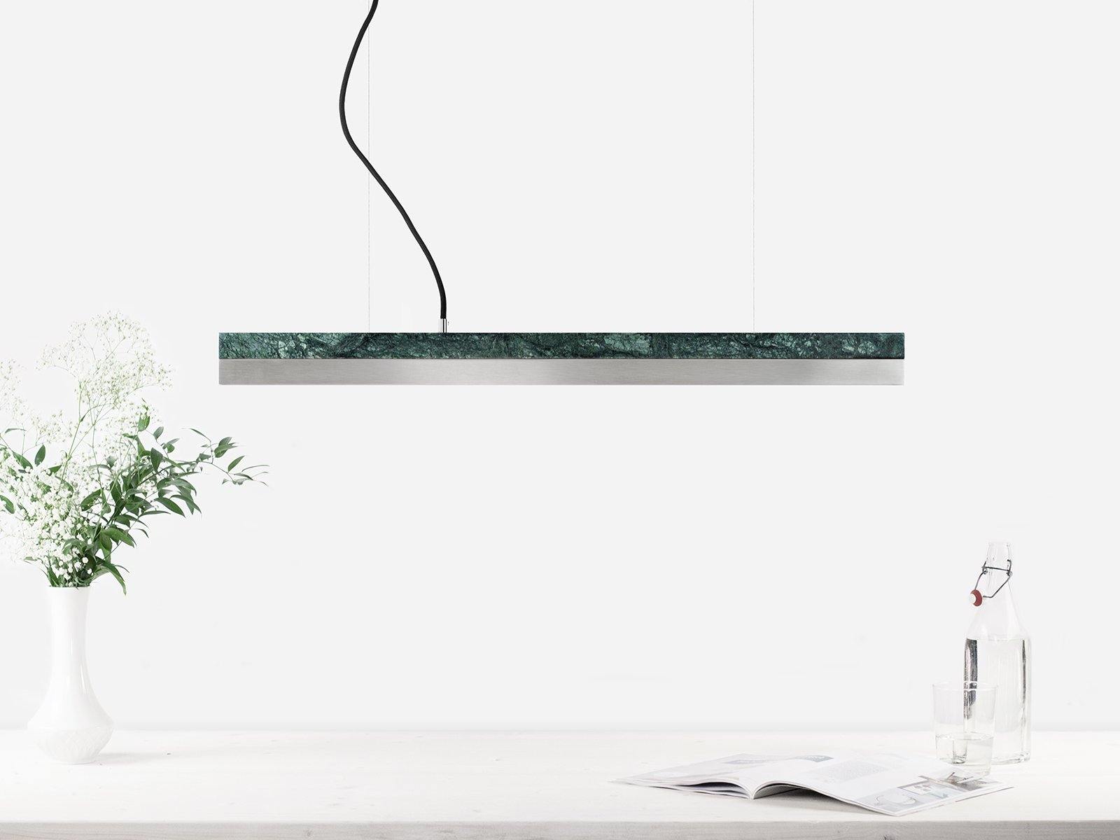 MARBLE & STAINLESS STEEL - Pendant Light - Luminesy